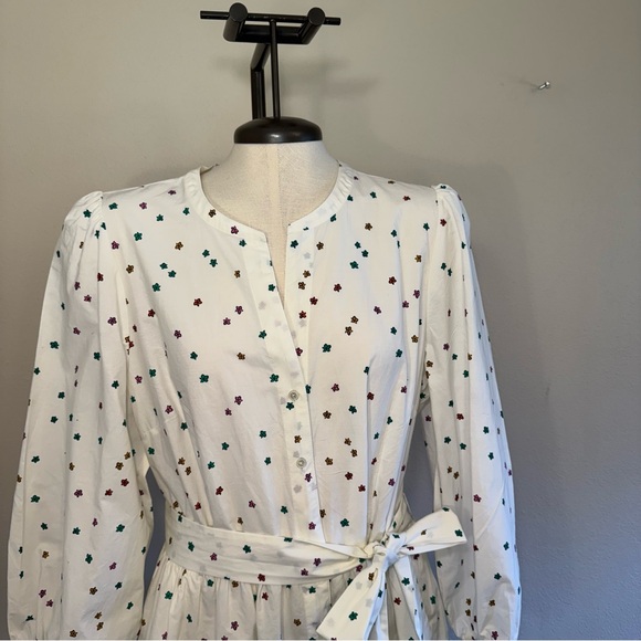 Talbots Poplin Shirtdress - Blissful Floral Size 16 - Picture 4 of 16